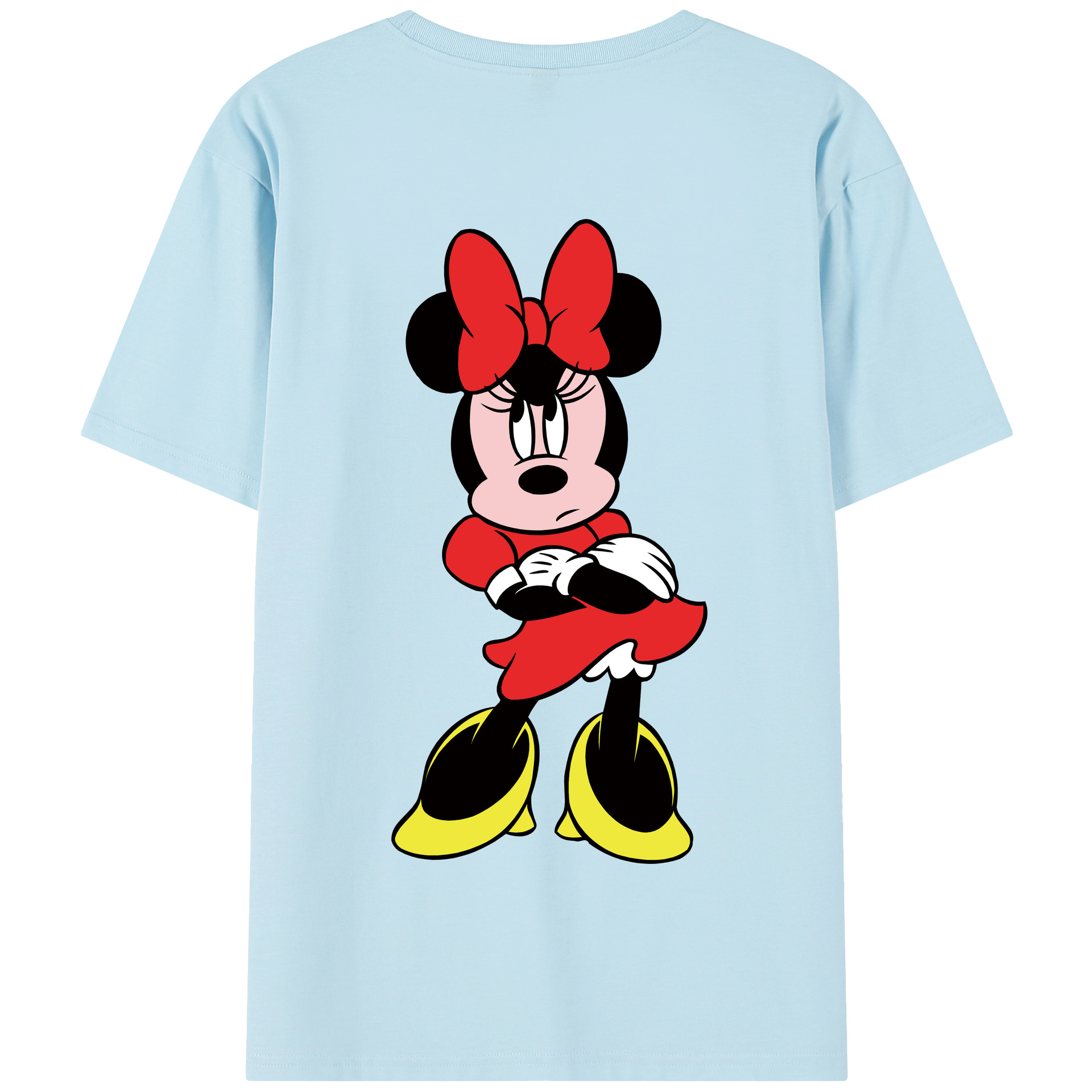 （画像用） ミッキーマウス Mickey Mouse 綿100％半袖Tシャツ（背面プリント）